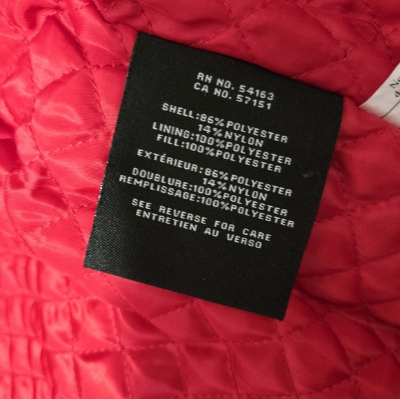 Cole Haan Red Hooded Quilt Lined Jacket. Size XS - Picture 11 of 13